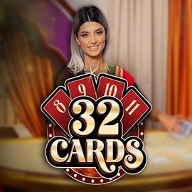 Official Live Casino logo: 32 Cards by Ezugi at Lucky Max Casino