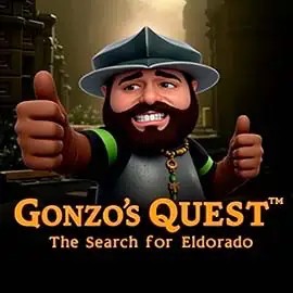 Logo of Gonzo's Quest from NetEnt at Lucky Max Casino