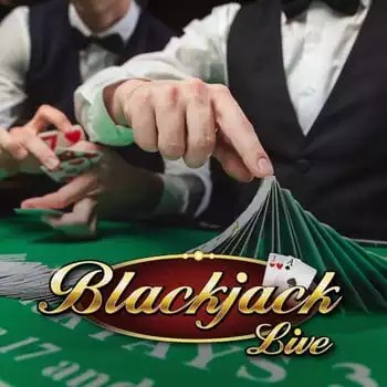 Live Blackjack slot visual from Evolution available on luckyymax.nl