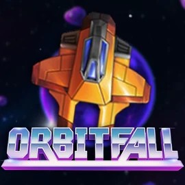 Orbitfall slot logo by ELK Studios at Lucky Max CasinoOrbitfall